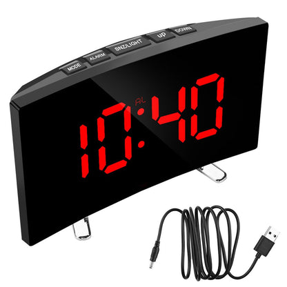 Horloge et réveil thermomètre de table electronique lumineux DT-6507 - تنزوت
