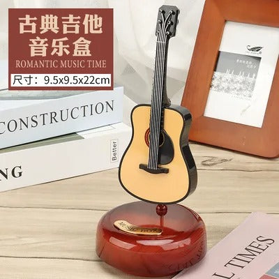 Mini instrument de musique rétro GUITARE, boîte à musique Décoration تنزوت
