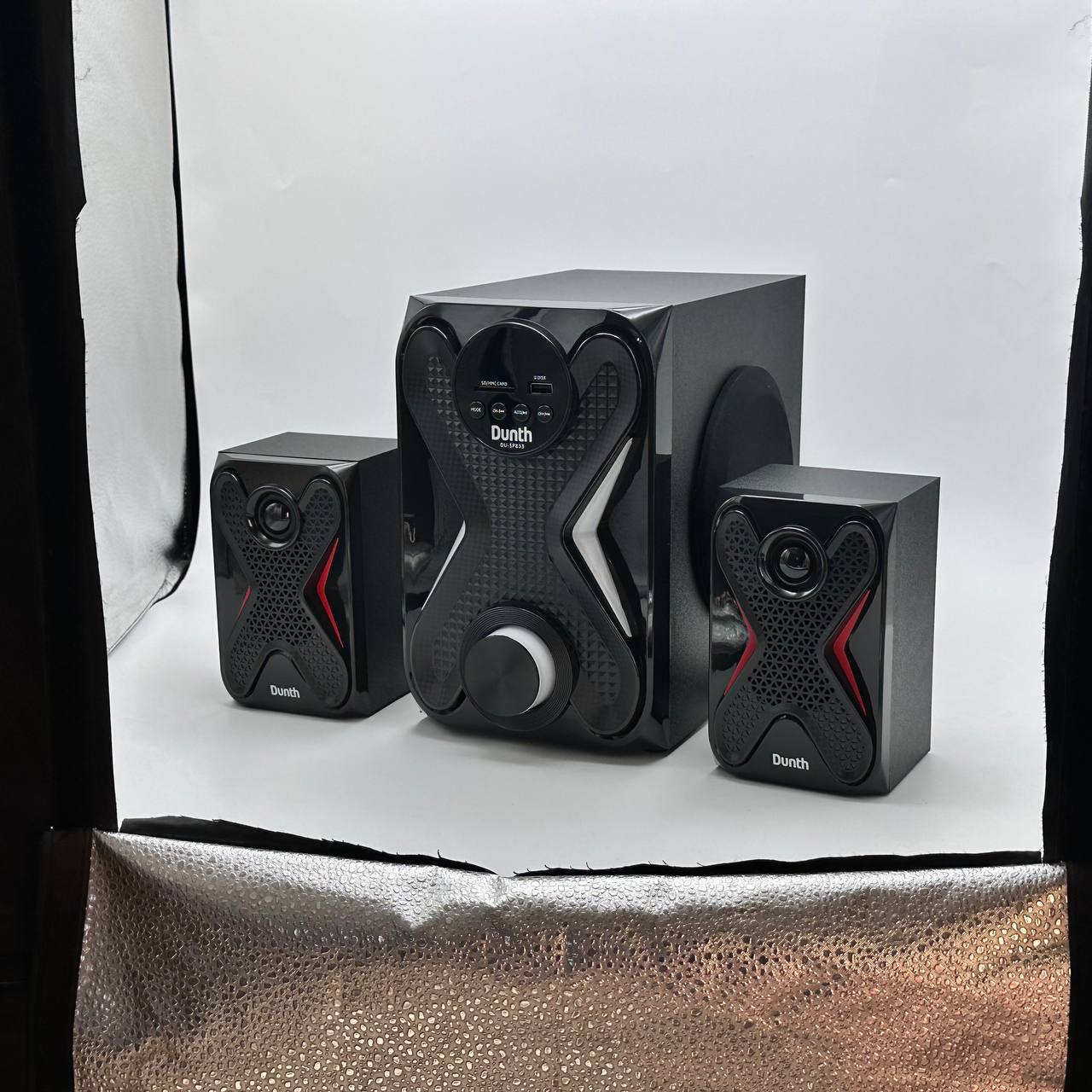 Haut-Parleur DUNTH 8000 W LED BT/AUX/USB/FM Radio DU-SP833 – مكبر صوت إحترافي أصلي تنزوت