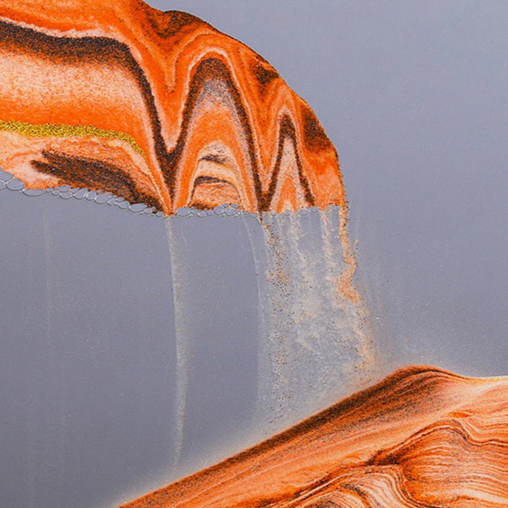 Sablier 3D en Verre rond 12 pouces pour la décoration de la maison تنزوت