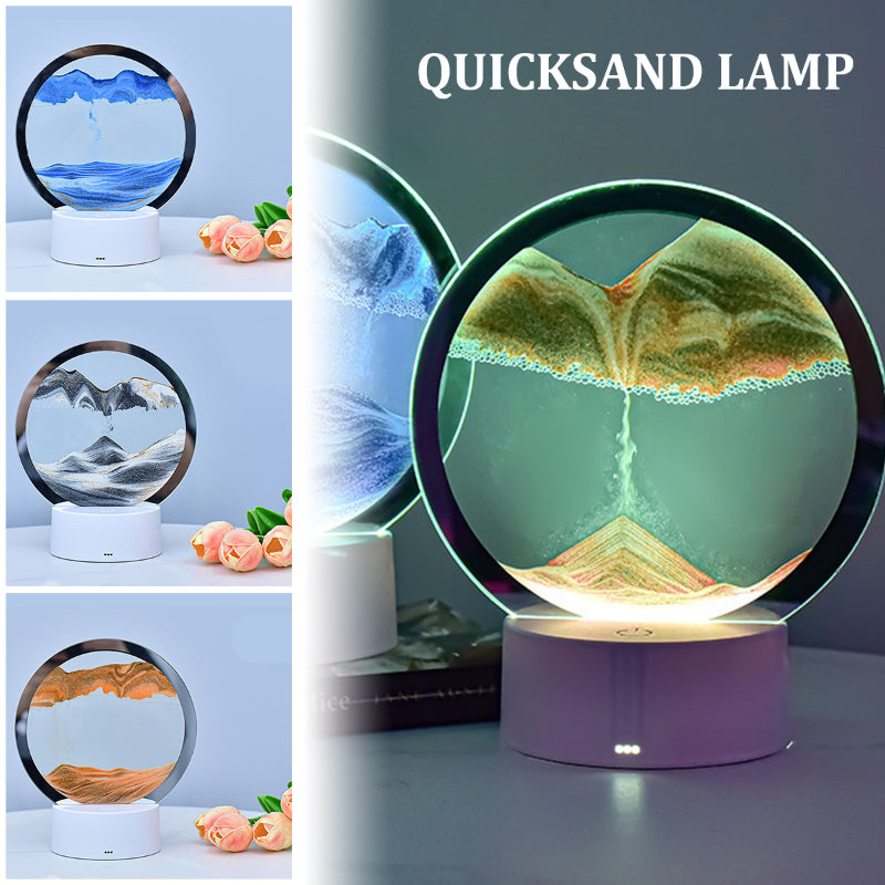 Sablier Lampe led 3D tactile USB en verre avec télécommande تنزوت