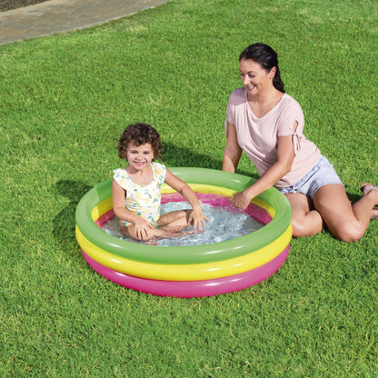 Piscine Gonflable Arc-en-Ciel 102 cm x 25 cm Bestway #51104 تنزوت