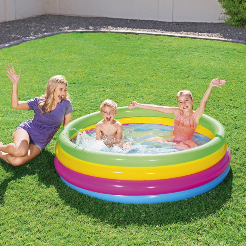 Piscine Gonflable Arc-en-Ciel 157 cm x 46 cm Bestway #51117 تنزوت