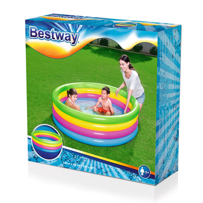 Piscine Gonflable Arc-en-Ciel 157 cm x 46 cm Bestway #51117 تنزوت