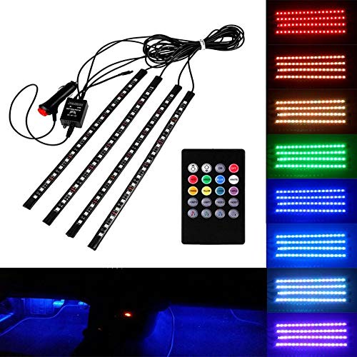 Sound atmosphere lamp 48 LED pour voiture - تنزوت