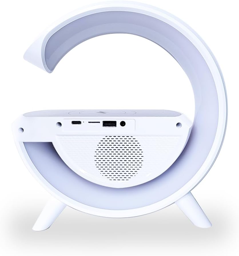Réveil et Haut-parleur Bluetooth RGB intelligente type Big G Wireless Charger V3 - BT-3401 - تنزوت