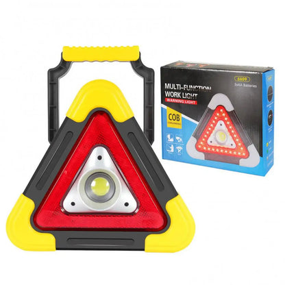 Triangle D'alerte Torche LED 10W Multifonctionnelle Chargé Avec L'énergie Solaire HB-6609 - تنزوت