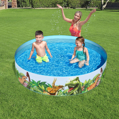 Piscine Dinosaure Ronde en Vinyle et PVC 244x46cm تنزوت
