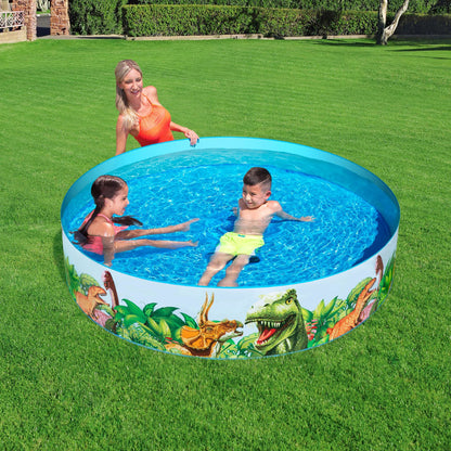 Piscine Dinosaure Ronde en Vinyle et PVC 244x46cm تنزوت