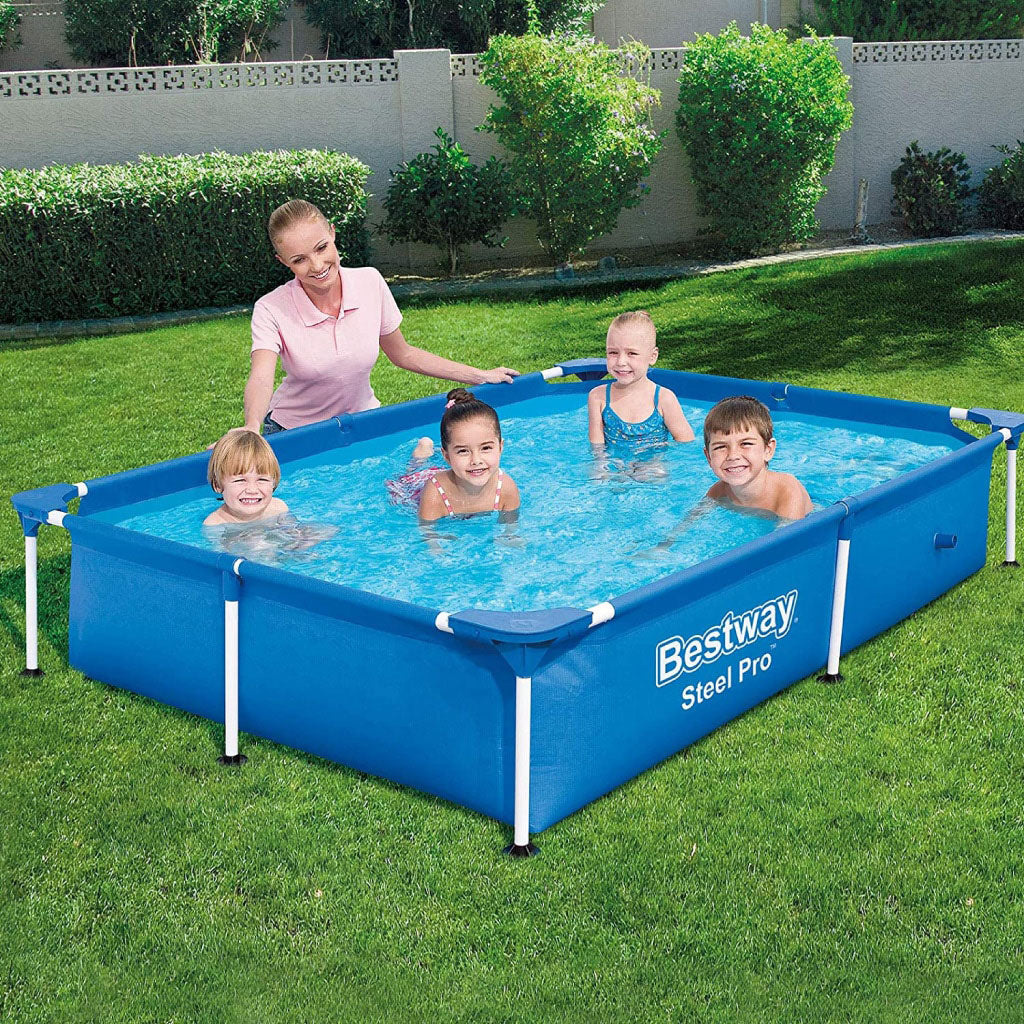 Steel Pro™ Piscine Rectangulaire 221 x 150 x 43cm Bestway 56401 تنزوت