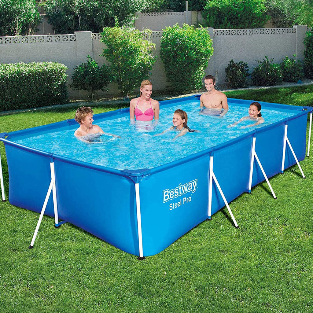 Steel Pro™ Piscine Rectangulaire 400 x 211 x 81cm Bestway تنزوت