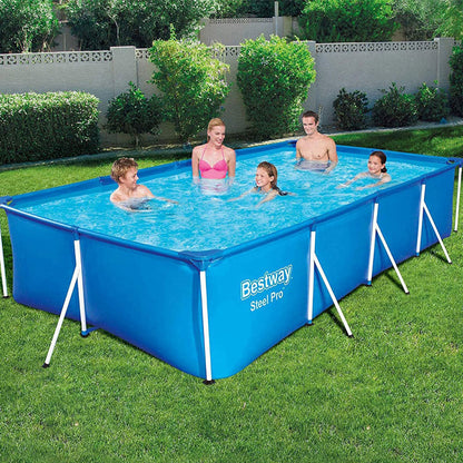 Steel Pro™ Piscine Rectangulaire 400 x 211 x 81cm Bestway تنزوت