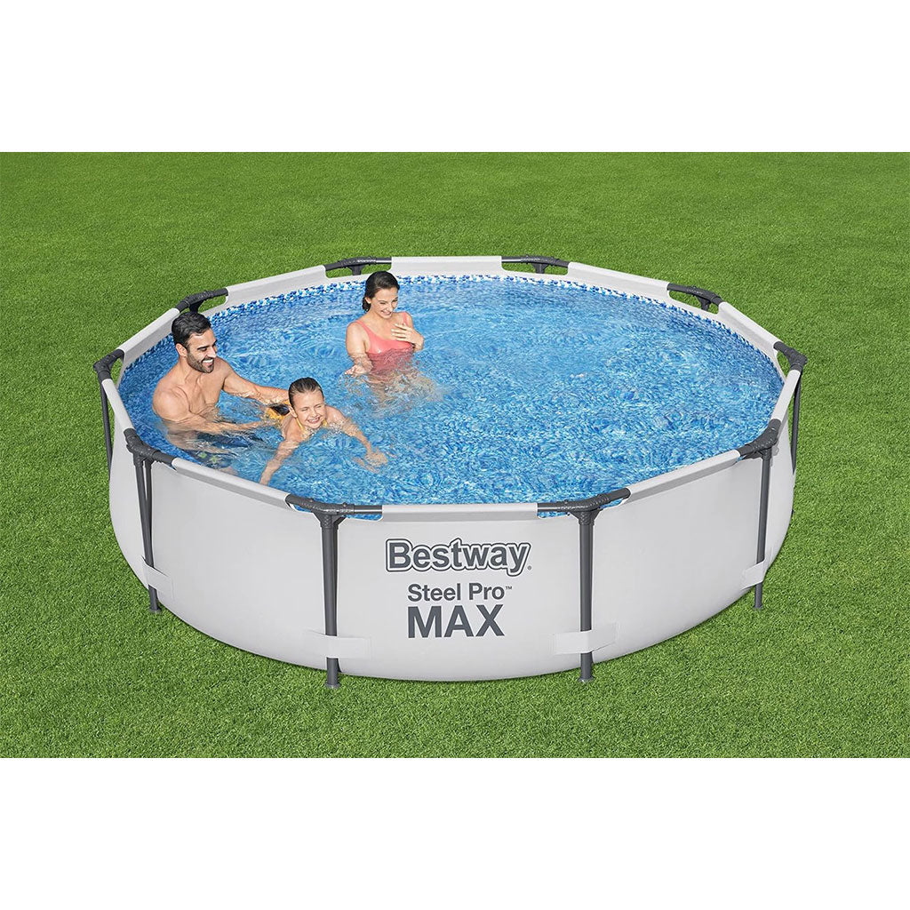 Steel Pro Max™ Piscine Ronde Avec Filtre et Pompe 305x76cm Bestway تنزوت