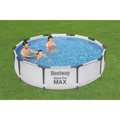 Steel Pro Max™ Piscine Ronde Avec Filtre et Pompe 305x76cm Bestway تنزوت