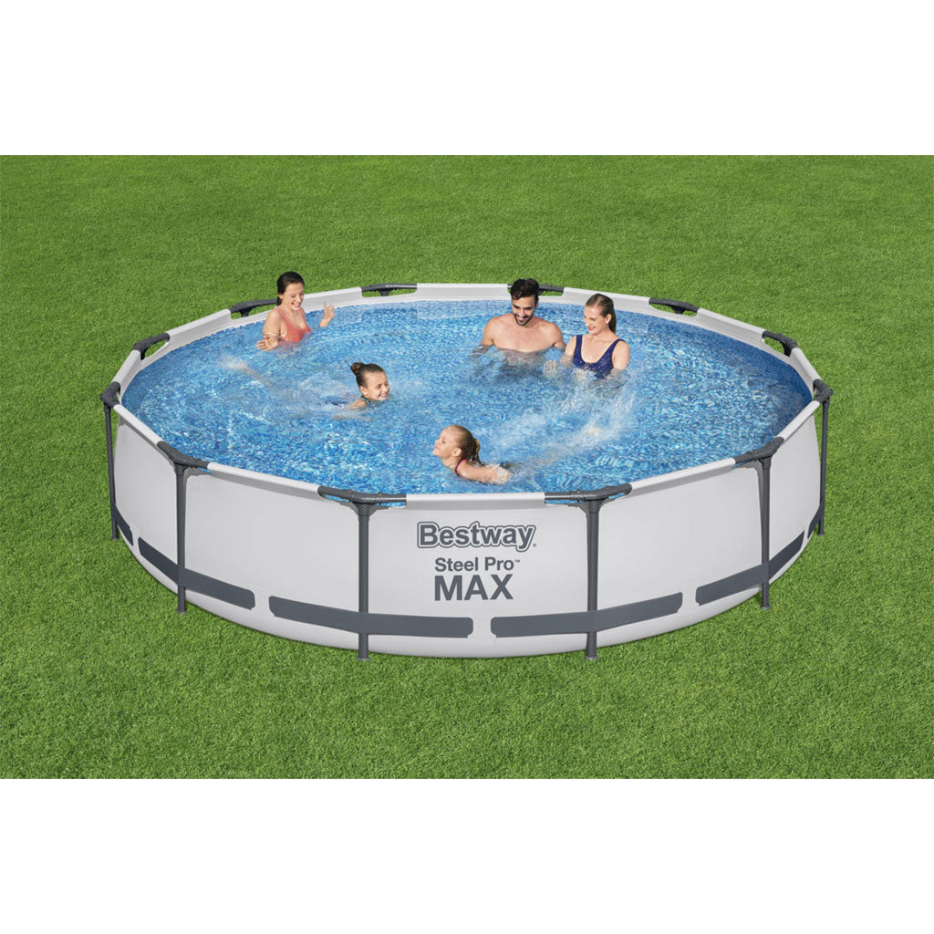 Steel Pro Max™ Piscine Ronde Avec Filtre et Pompe 366x76cm Bestway تنزوت