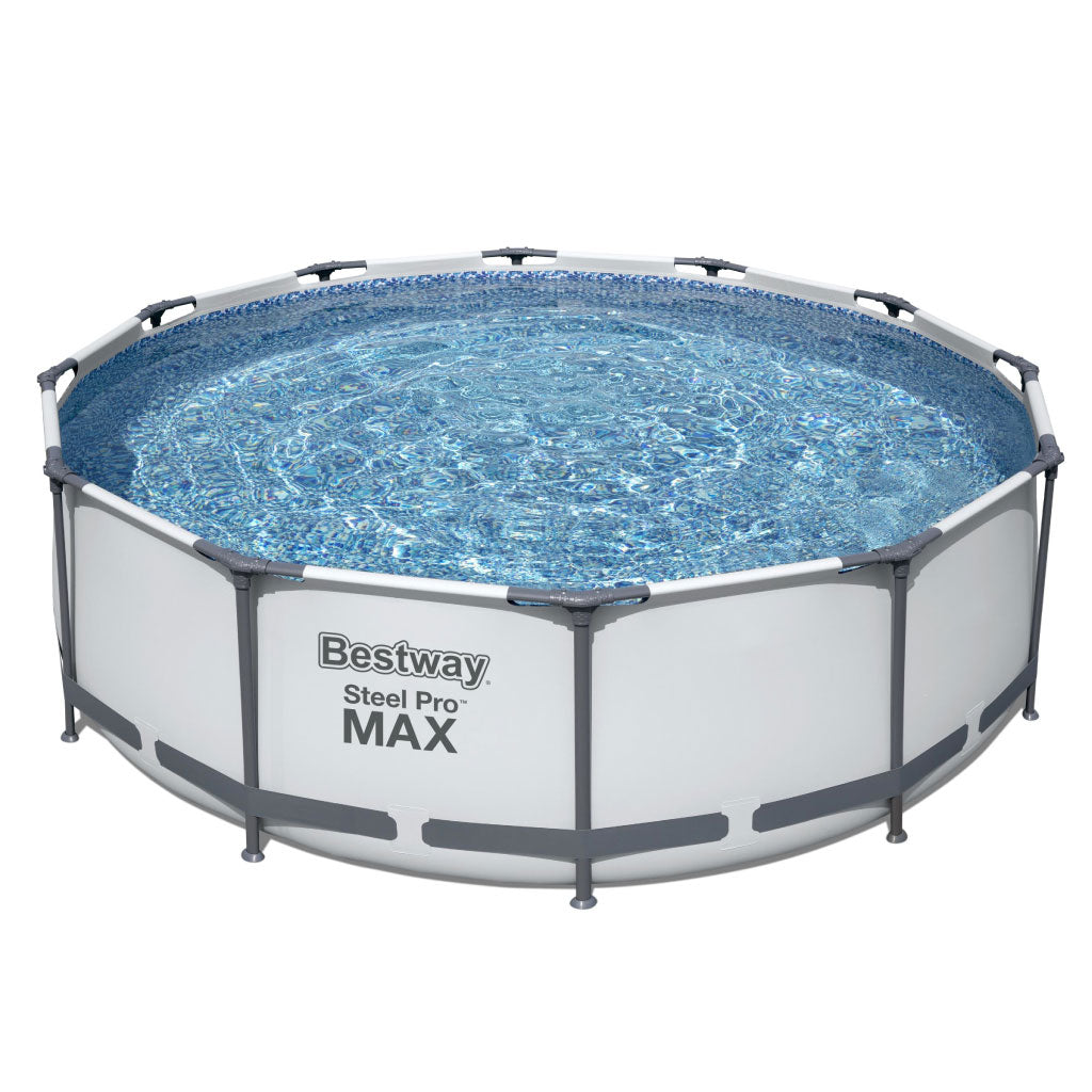 Steel Pro Max™ Piscine Ronde Avec Pompe Filtrante et Echelle 366x10cm Bestway تنزوت