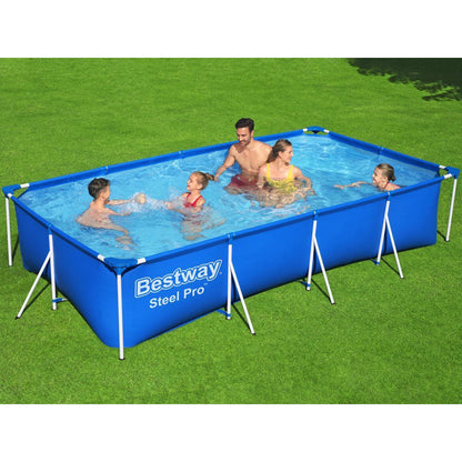 Steel Pro™ Piscine Rectangulaire Avec Pompe Filtrante 400 x 211 x 81 cm Bestway تنزوت