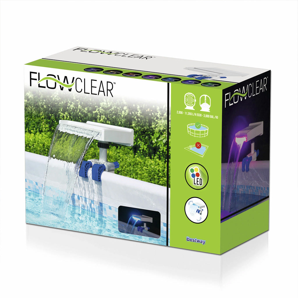 Bestway Cascade Led Multicolore 34 x 24 x 32 cm #58619 تنزوت