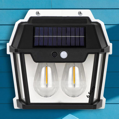 Applique murale solaire étanche pour petite maison, fil Rett à induction, lumière chaude, cour, villa, jardin, extérieur تنزوت