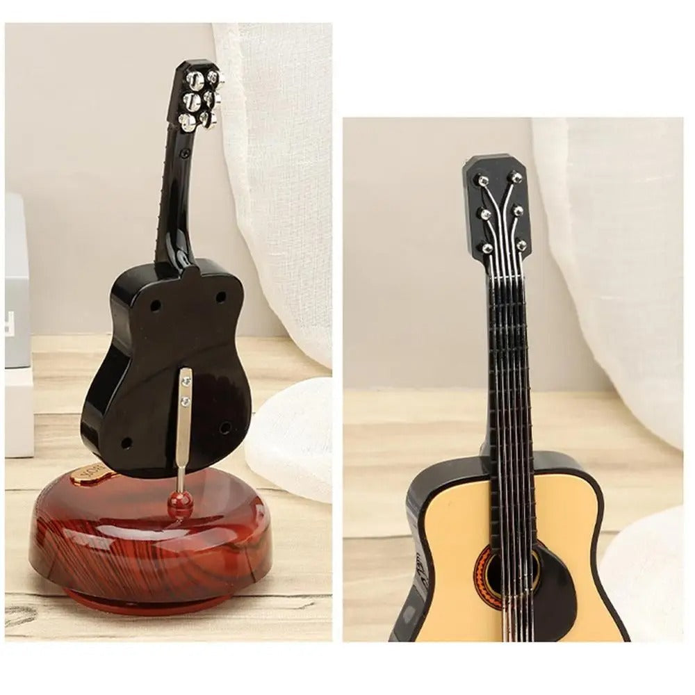 Mini instrument de musique rétro GUITARE, boîte à musique Décoration تنزوت