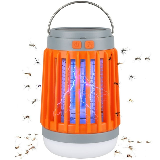 Lampe anti-moustique 3en1 fonctionne à l'énergie solaire et alimentée par batterie rechargeable تنزوت
