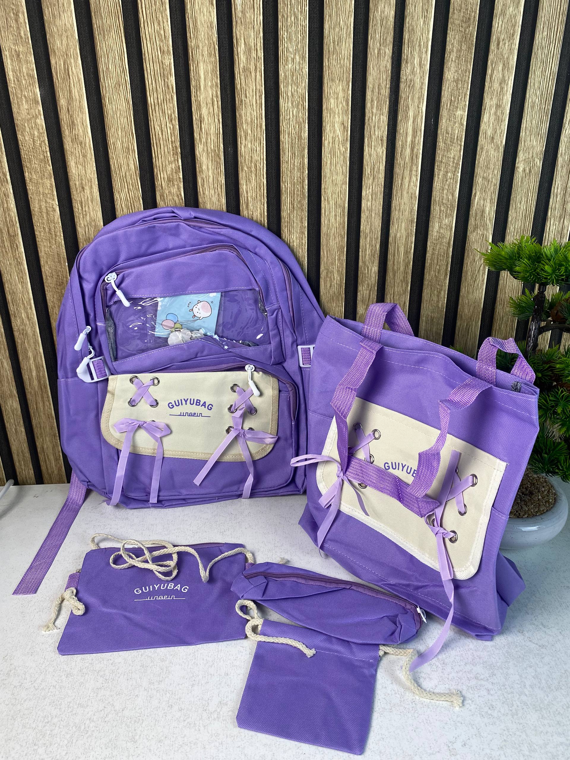 Sac-Dos-Multifonctionnel-Kawaii-Grand-Volume-Imperm-able-et-R-sistant-5Pcs-Mauve-SACKDS11MV-حقيبة-ظهر-بعدة-قطع-بتصميم-كاوايي.png