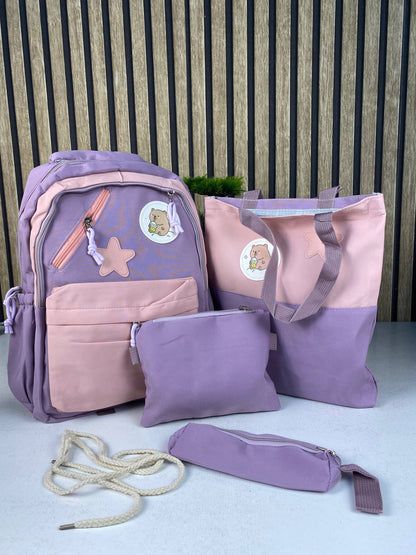 Sac-Dos-Multifonctionnel-Kawaii-Grand-Volume-Imperm-able-et-R-sistant-4Pcs-Mauve-SACKDS02MV-حقيبة-ظهر-بعدة-قطع-بتصميم-كاوايي.png