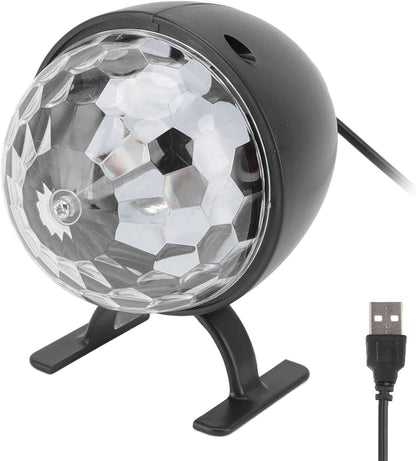 Boule magique rotative colorée RGB, lumière de scène تنزوت