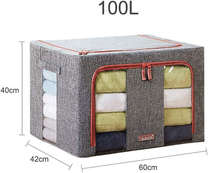 Coffre de Rangement Pliable Pour Vêtements et Articles تنزوت