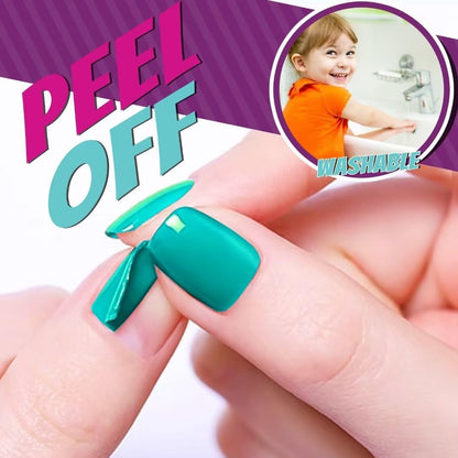 Kit de salon Nail Glam lavable pour enfants avec sèche-ongles - طقم صالون تجميل الأظافر للأطفال قابل للغسل مع مجفف للأظافر