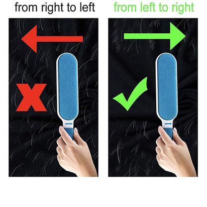 Brosse double face pour enlever les poils d’animaux, la poussière et les peluches, vêtements, meubles, canapé, tapis – فرشاة لإزالة شعر الحيوانات الأليفة والغبار والوبر تنزوت