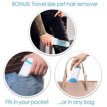 Brosse double face pour enlever les poils d’animaux, la poussière et les peluches, vêtements, meubles, canapé, tapis – فرشاة لإزالة شعر الحيوانات الأليفة والغبار والوبر تنزوت