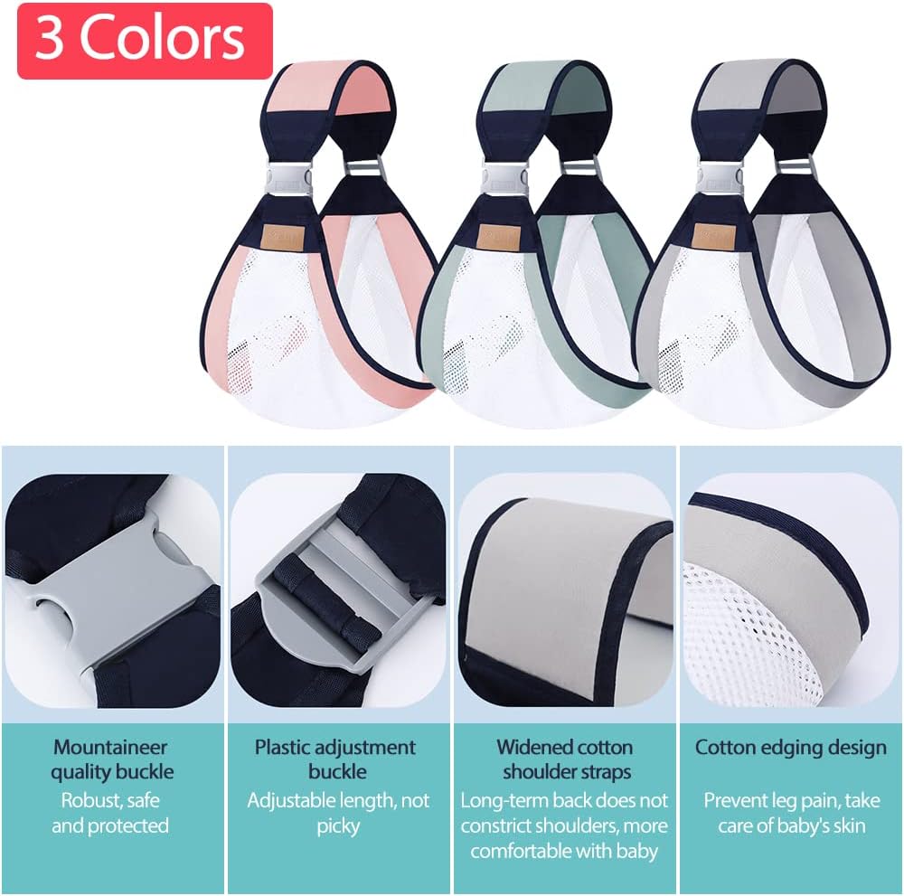 Écharpe à double usage pour nouveau-né 0-36M en tissu maillé تنزوت
