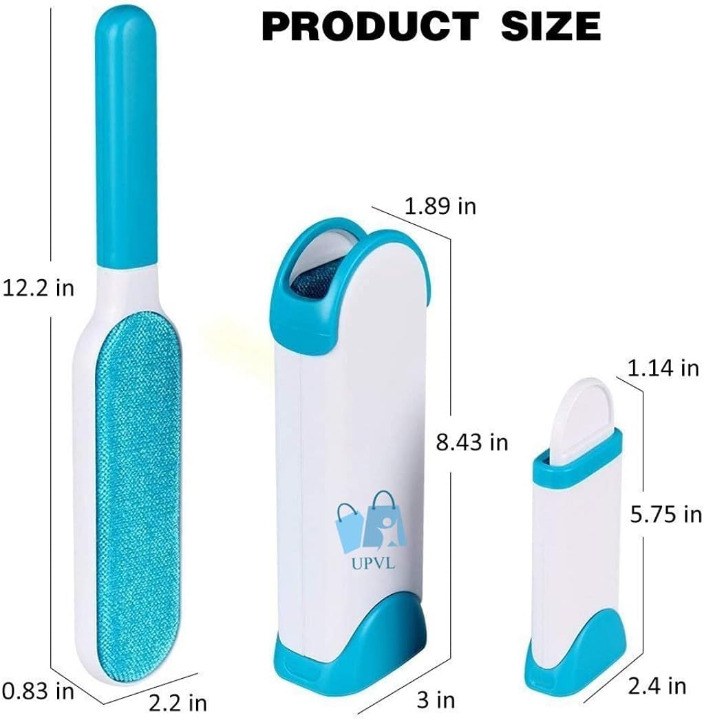 Brosse double face pour enlever les poils d’animaux, la poussière et les peluches, vêtements, meubles, canapé, tapis – فرشاة لإزالة شعر الحيوانات الأليفة والغبار والوبر تنزوت