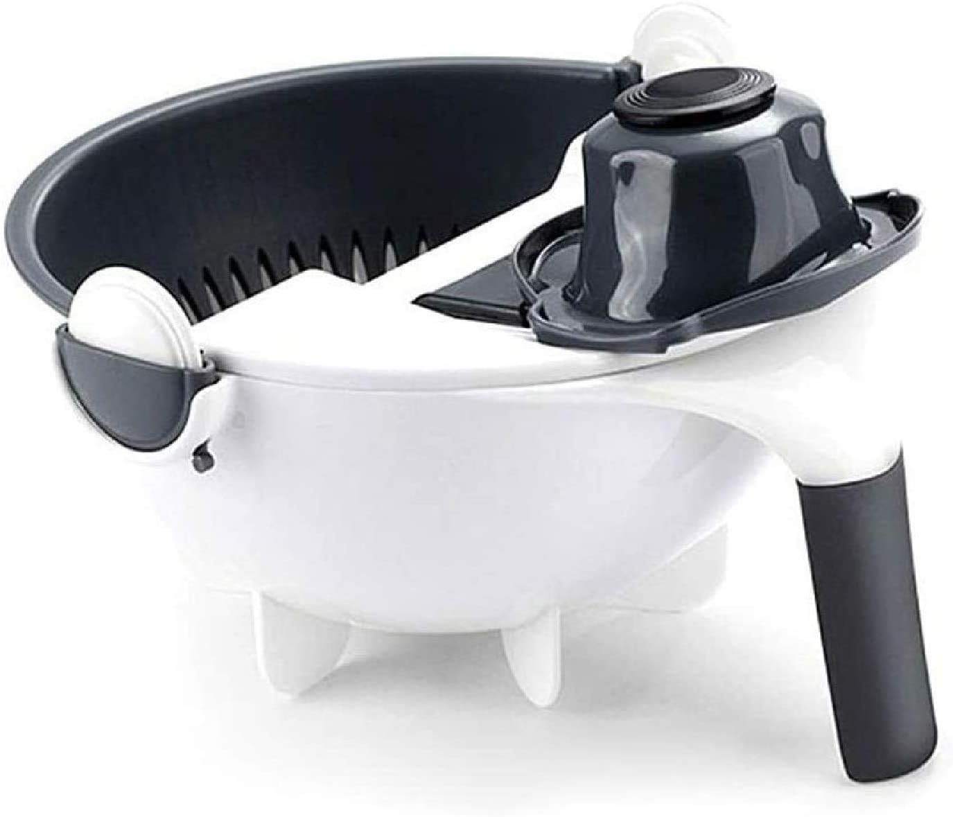 Pot Coupe-Légumes 9in1 Multifonction Avec Panier De Vidange + Éplucheur V2 تنزوت
