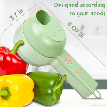 Set de coupe-légumes électrique portable 4 en 1 Chargement USB تنزوت