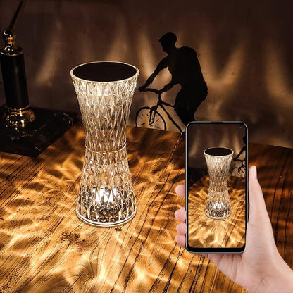 lampe de table en cristal sans fil Tactile Rgb pour chambre تنزوت