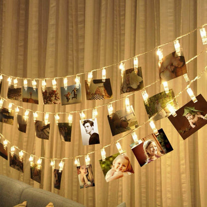 Clips lumineux pour accrocher des photos décoration intérieure تنزوت
