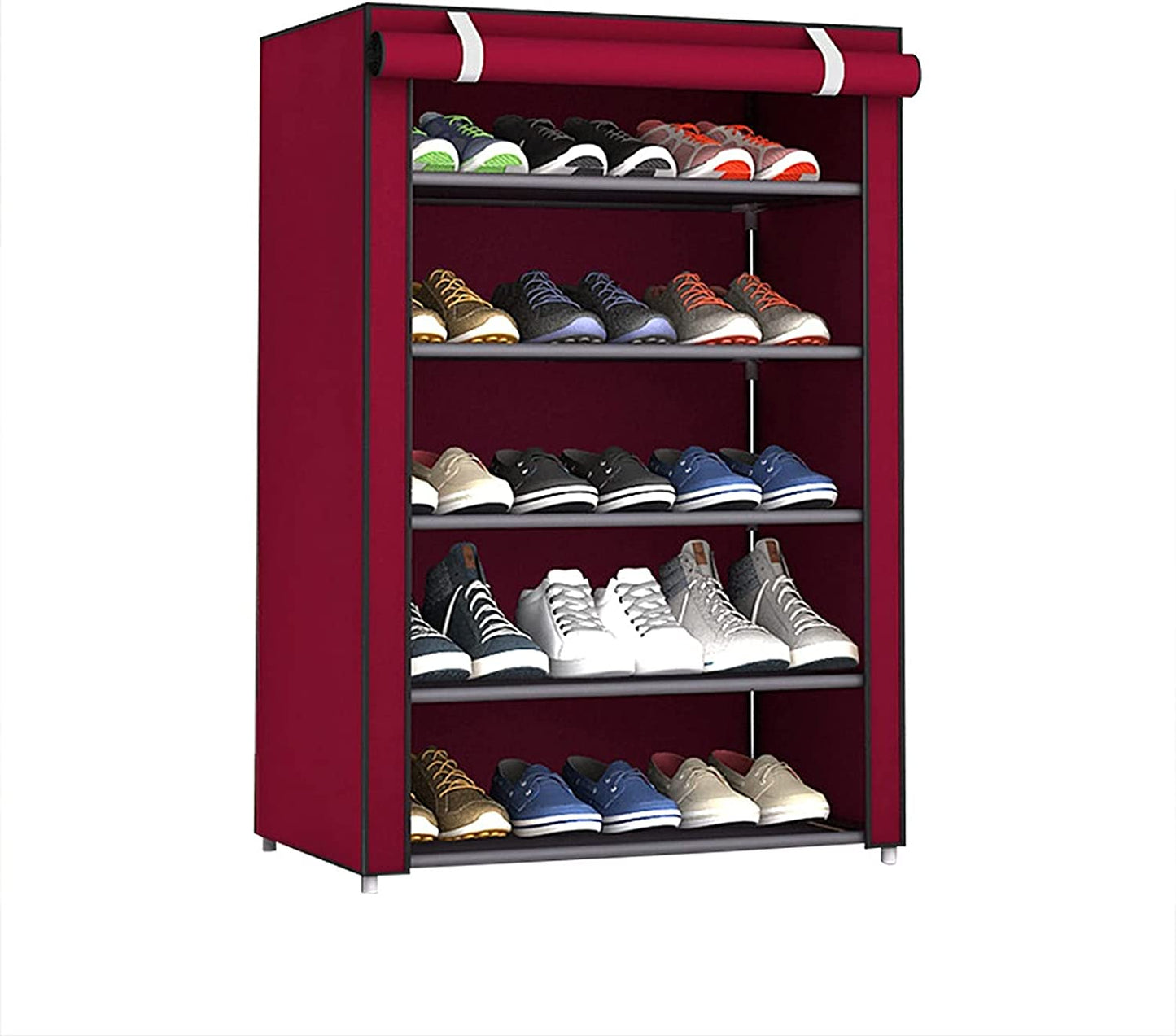Armoire Chaussures 5 niveaux étagères 15 paires ou plus très pratique pour Salon, Chambre et Entrée تنزوت