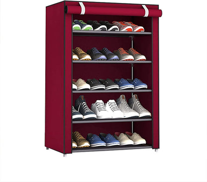 Armoire Chaussures 5 niveaux étagères 15 paires ou plus très pratique pour Salon, Chambre et Entrée تنزوت