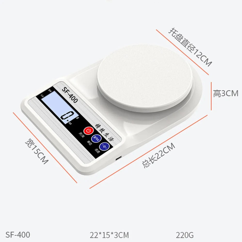Balance de cuisine numérique 10kg, Balance de cuisine électronique de précision 1g تنزوت