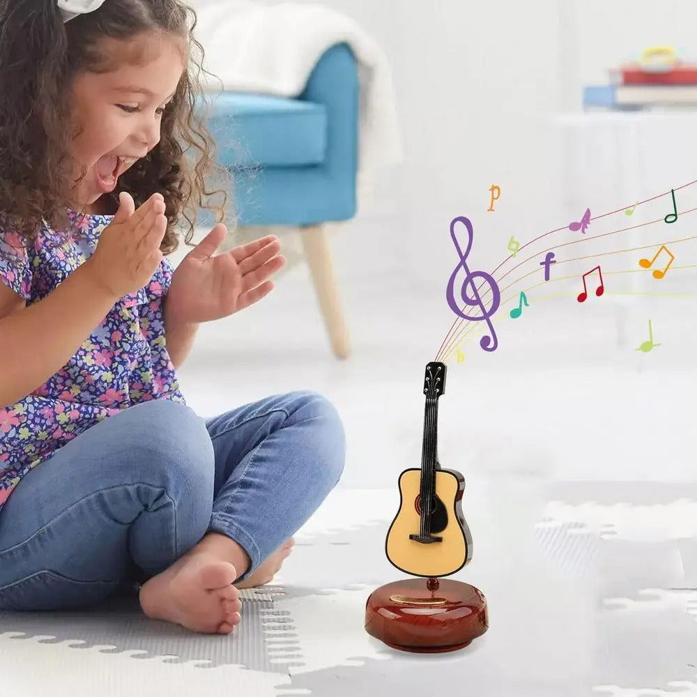 Mini instrument de musique rétro GUITARE, boîte à musique Décoration تنزوت