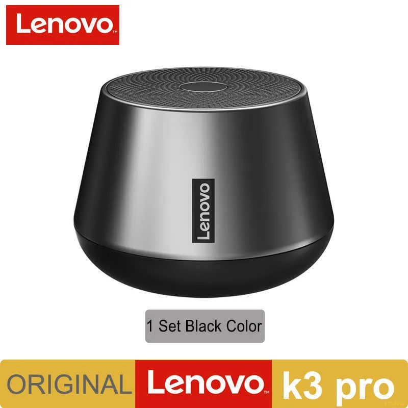 Lenovo K3 Pro -Mini haut-parleur sans fil BT 5.0, portable, son stéréo HiFi, caisson de basses avec microphone, lecteur de musique, extérieur, - تنزوت