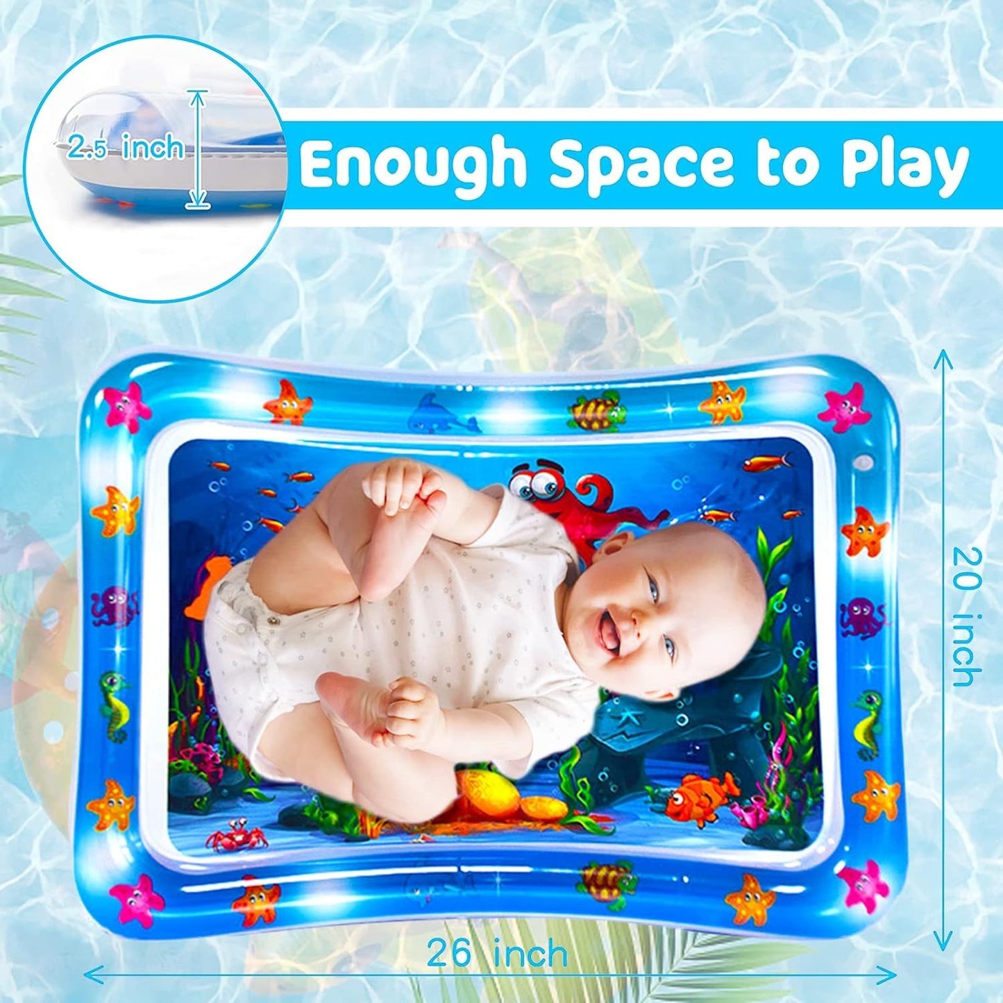 Tapis D'eau gonflable de jeu pour bèbè تنزوت