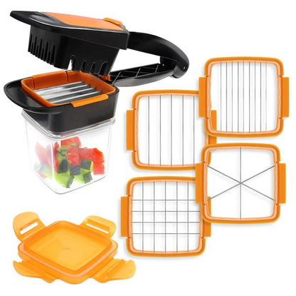 Home Chef Nicer Dicer Multi-Cutter 5en1 Pour Fruits Et Légumes تنزوت