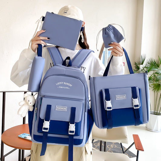 Ensemble-de-sacs-d-cole-Kawai-pour-adolescents-5Pcs-YISIYUAN-Bleu-محفظة-5-قطع-كاواي-للبنات.png