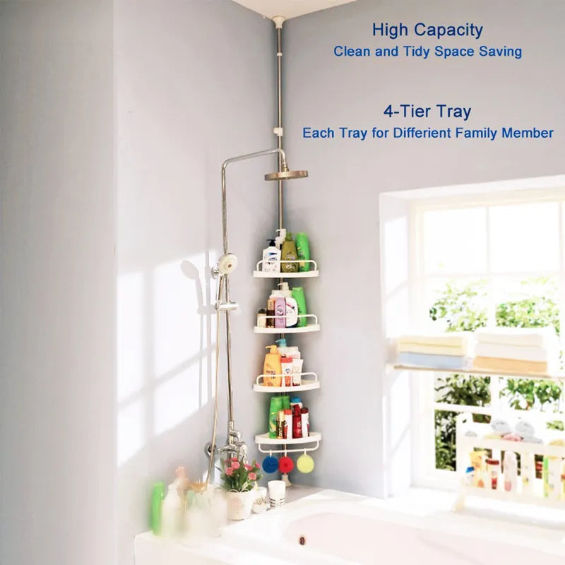 Étagère de rangement d'angle haut de gamme pour Sale de bain et toilettes 260Cm تنزوت