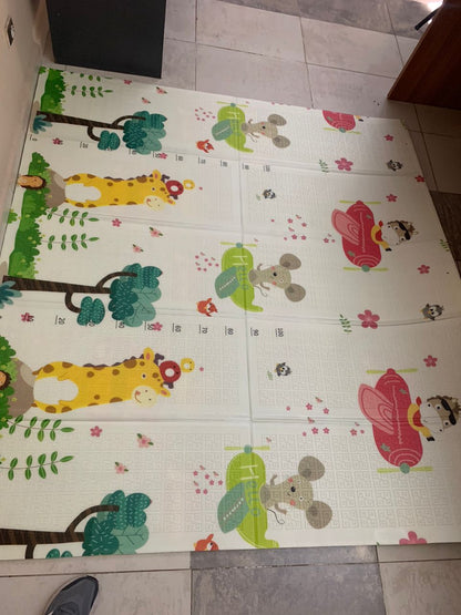 Tapis de jeu pour bébé pliable mousse XPE double face imperméable تنزوت