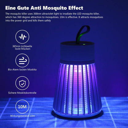 Lampe a lumière UV électrique zappeur anti-moustiques Rechargeable تنزوت