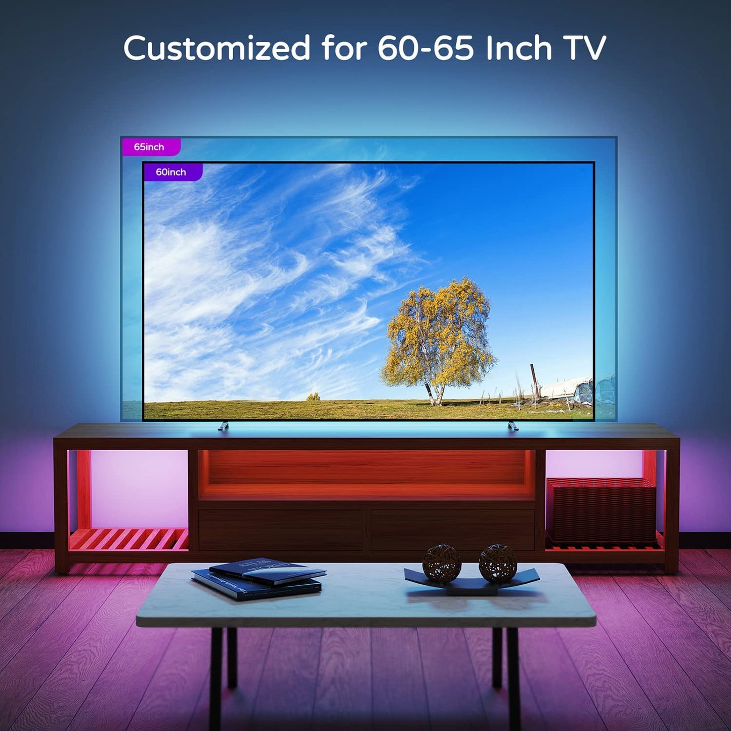 Smart LED Strip TV rétroéclairage 5M RGB Android/iOS - تنزوت